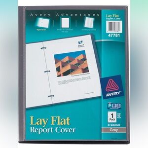 Avery Lay Flat Report Covers (7 Covers in Listing) Each Hold 50 Pages #47781